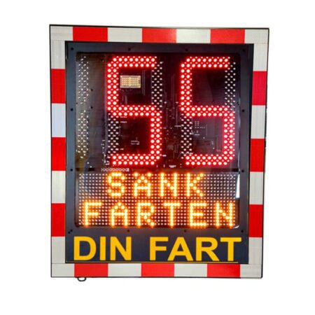 hastighetsdisplay lux sänk farten fartskylt trafikmätning