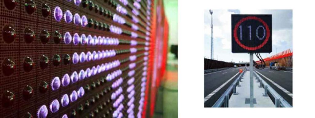 Digital LED-skylt för trafikhantering i urban miljö Variabel meddelandeskylt (VMS) för realtidsinformation Fordonsaktiverad digital skylt för säkerhet i skolområden